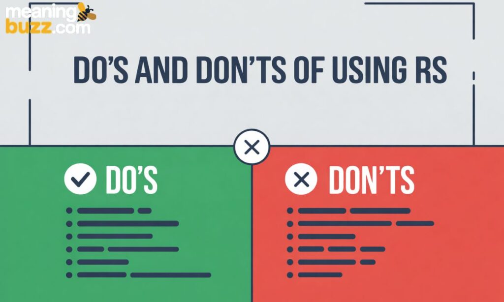 Do’s and Don’ts of Using RS