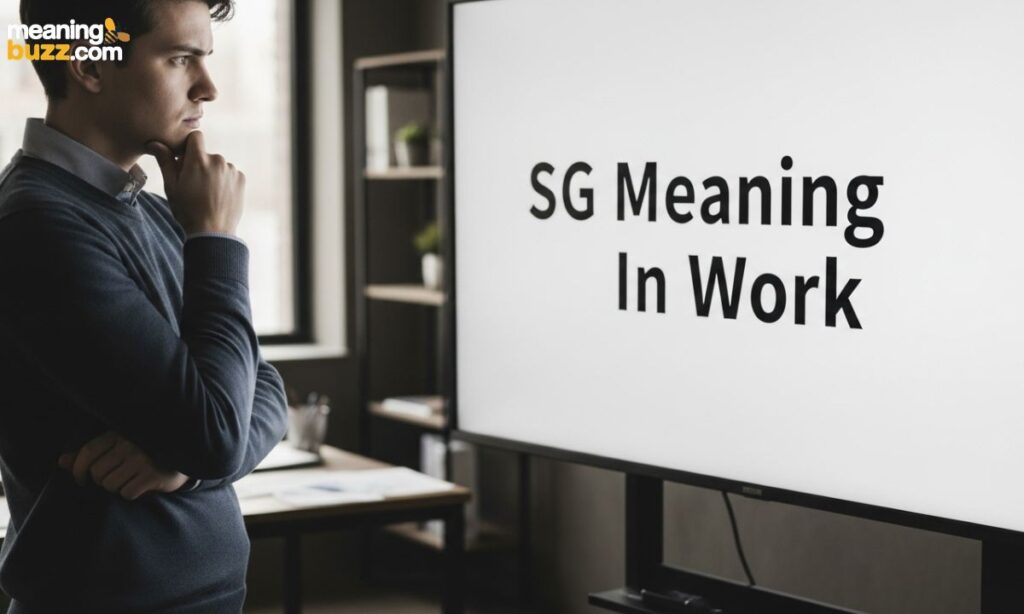 SG Meaning In Work