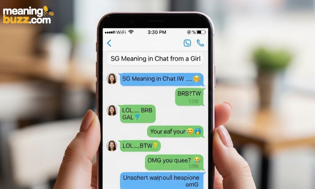 SG Meaning in Chat From A Girl