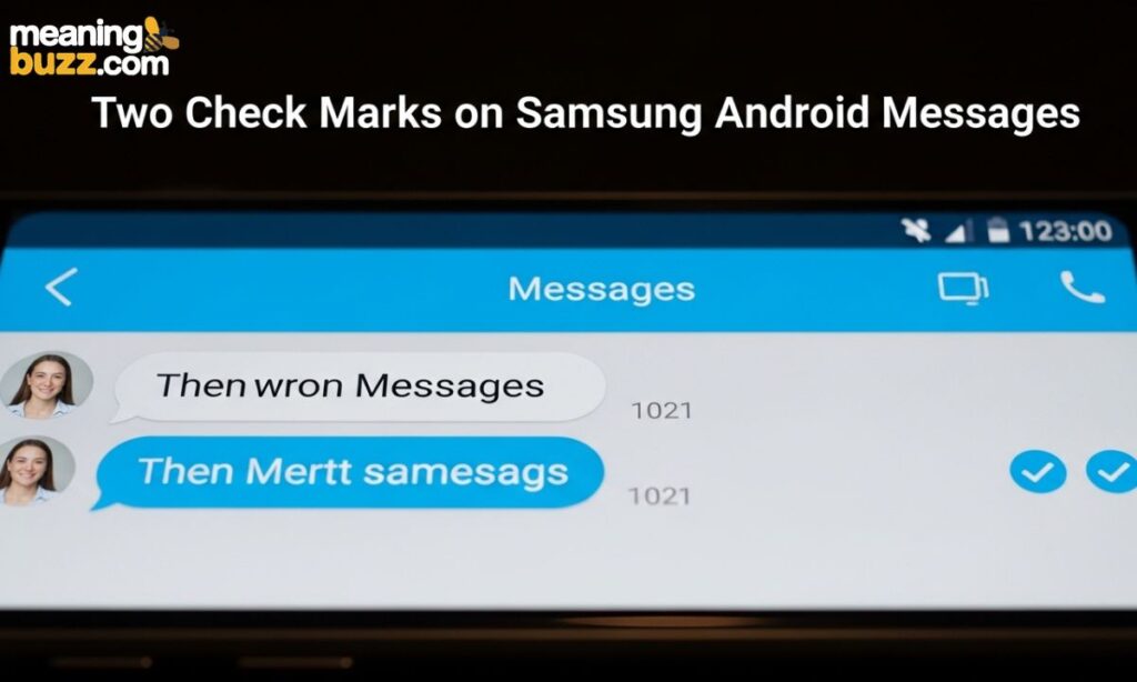 Two Check Marks on Samsung Android Messages