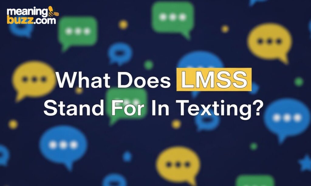 What Does LMSS Stand For In Texting