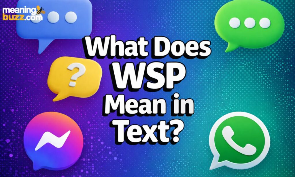 What Does WSP Mean in Text