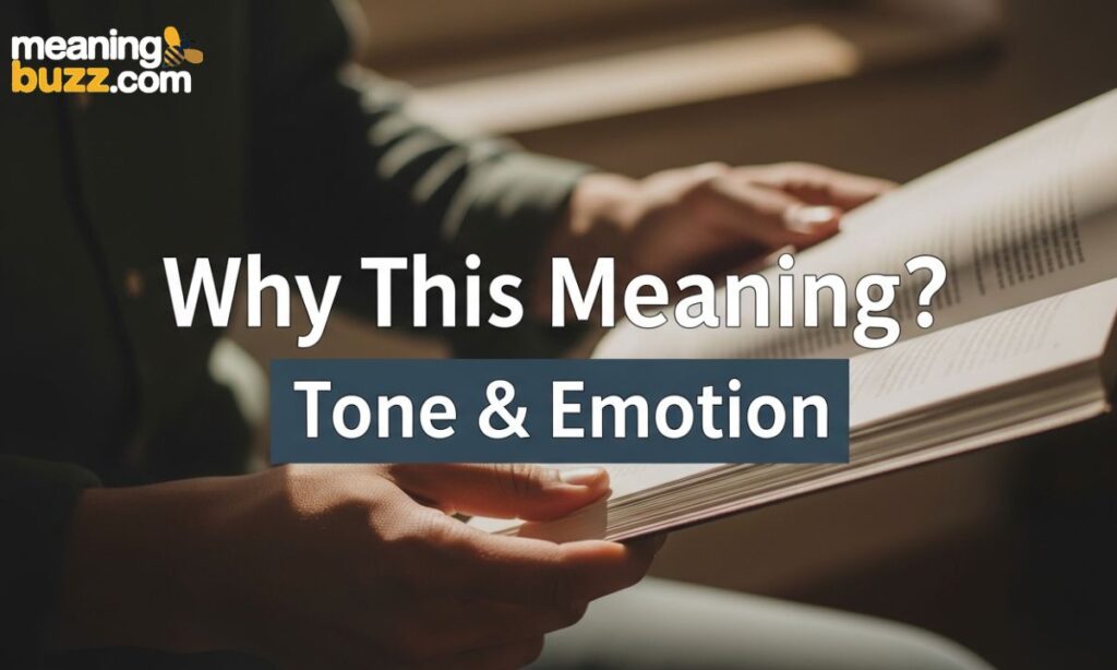 Why This Meaning Tone & Emotion