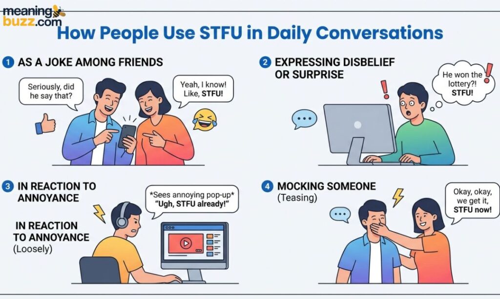 How People Use STFU in Daily Conversations