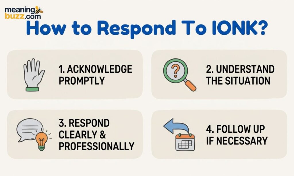 How To Respond To IONK
