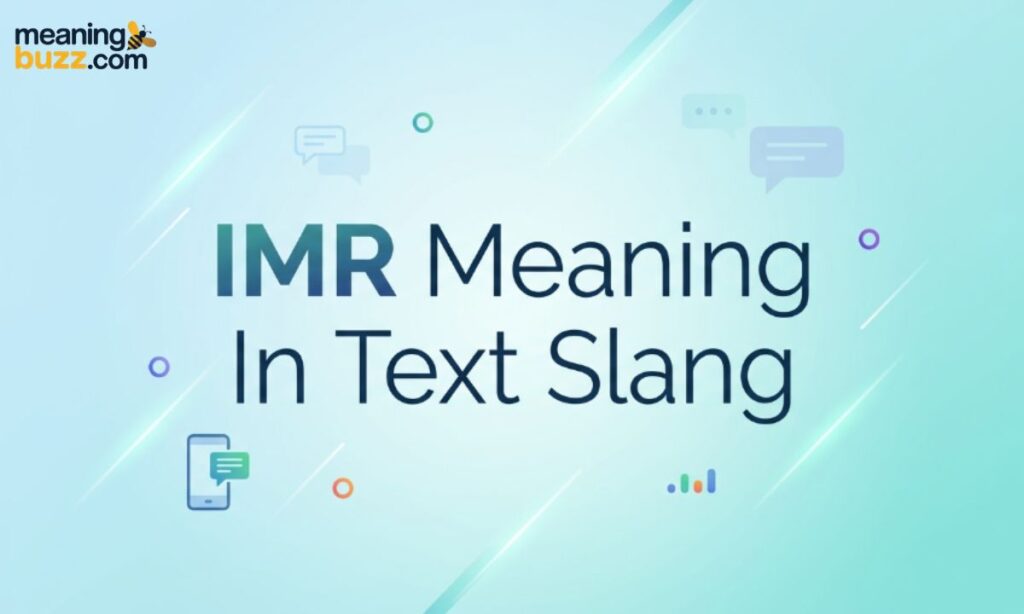 IMR Meaning In Text Slang