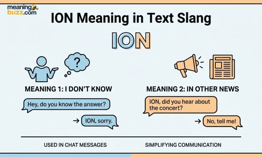 ION Meaning in Text Slang