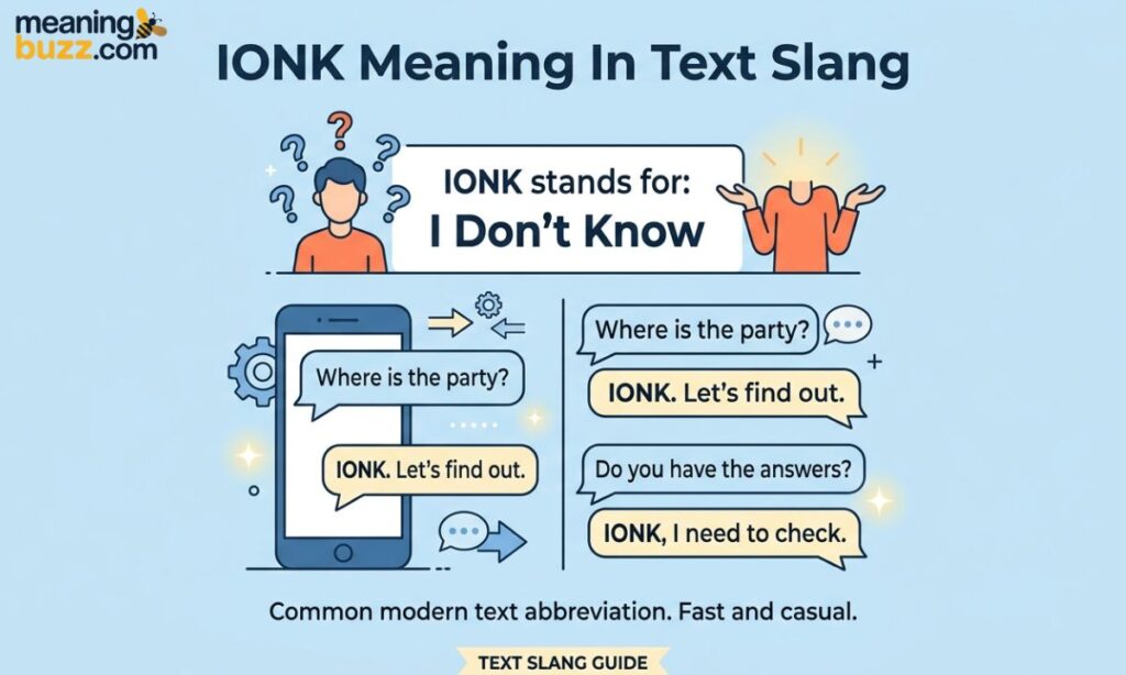 IONK Meaning In Text Slang
