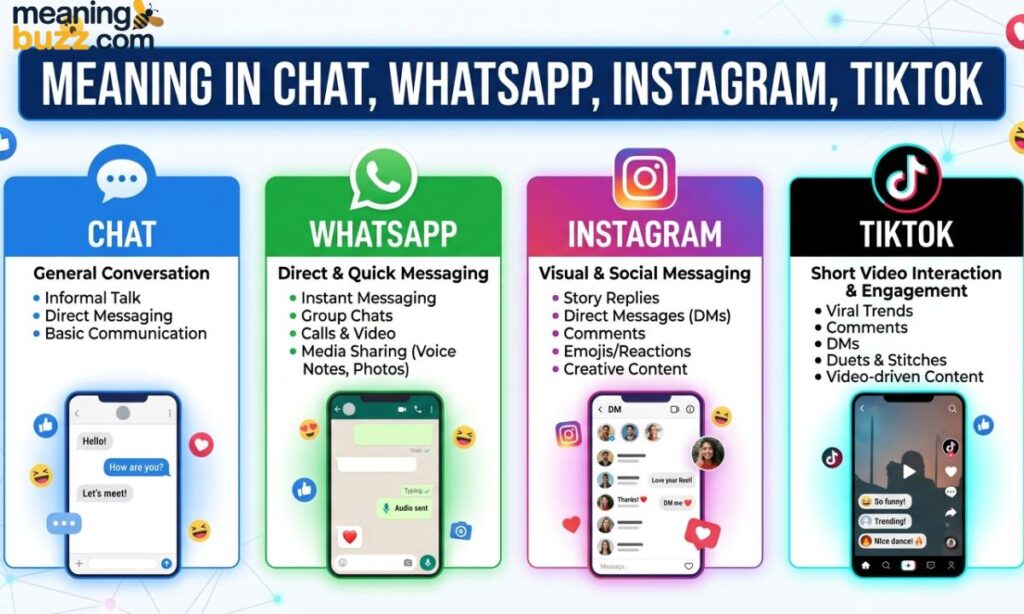 Meaning in Chat, WhatsApp, Instagram, and TikTok
