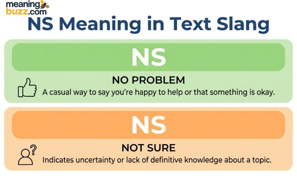 NS Meaning In Text Slang
