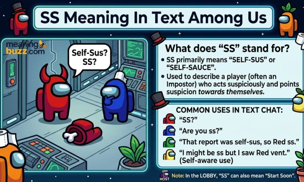 SS Meaning In Text Among Us