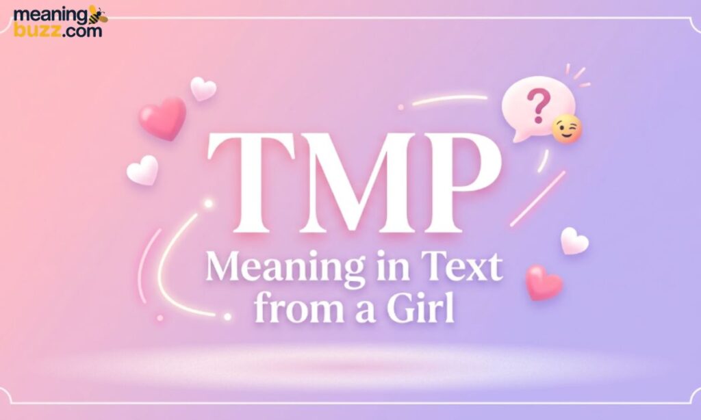 TMP Meaning In Text From A Girl