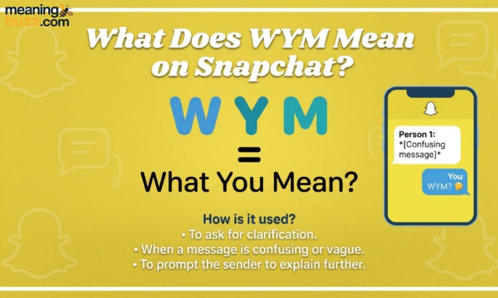 What Does WYM Mean On Snapchat