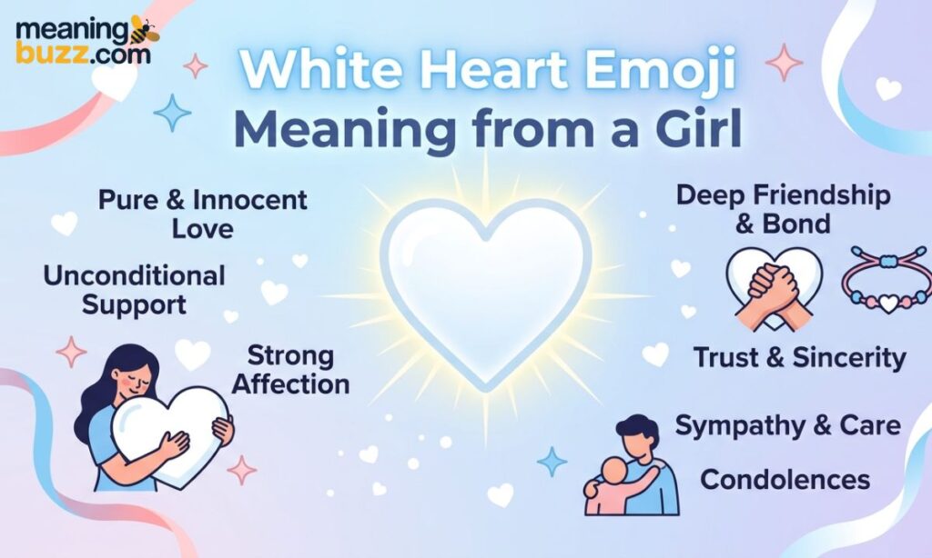 White Heart Emoji Meaning From A Girl