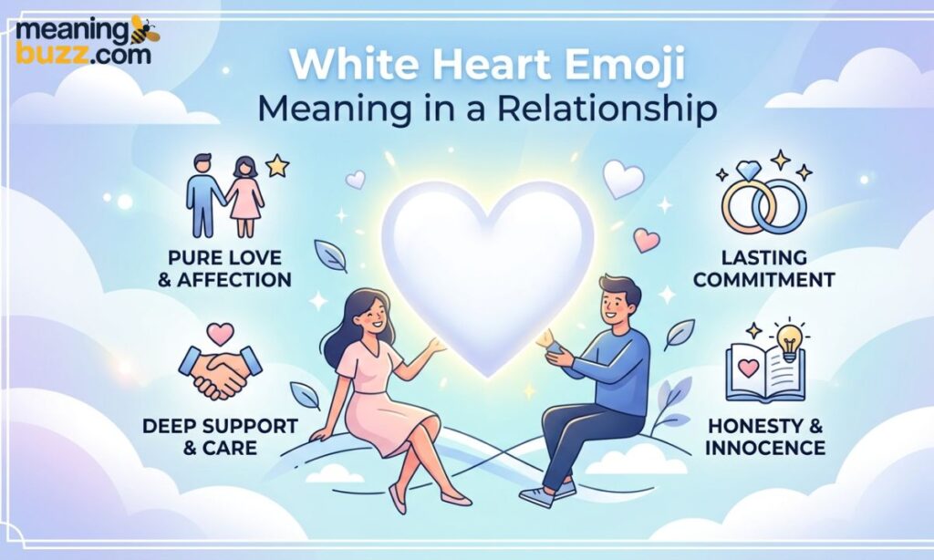 White Heart Emoji Meaning In Relationship