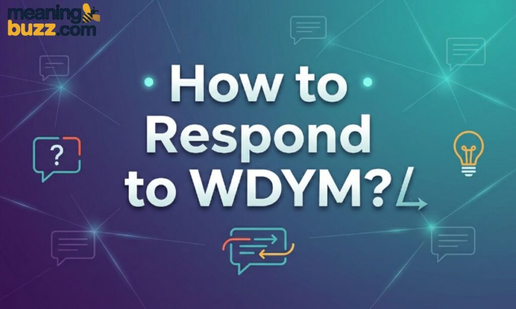 How to Respond to WDYM