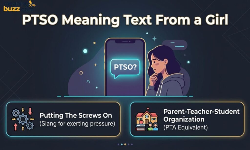 PTSO Meaning Text From a Girl