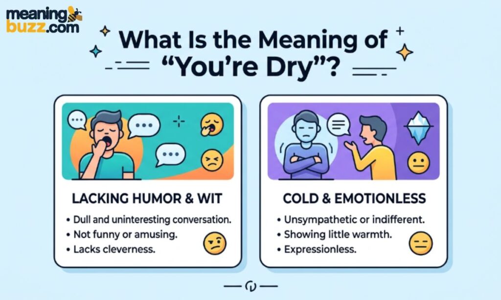 What Is the Meaning of You're Dry