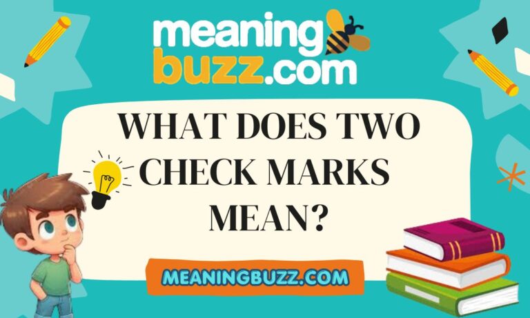 What Does Two Check Mark Mean