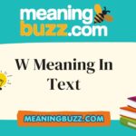 W Meaning In Text